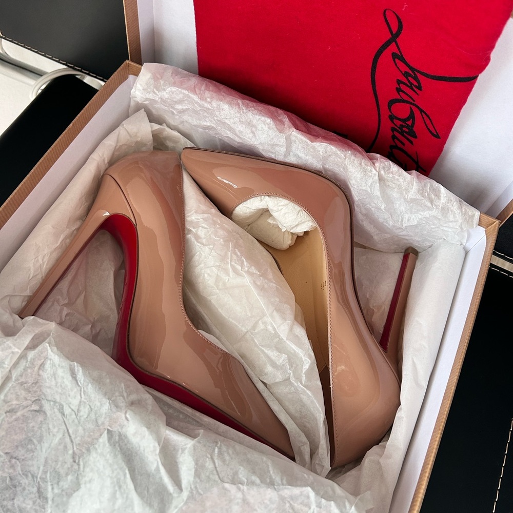 Christian Louboutin Pigalle 120 Nude Patent